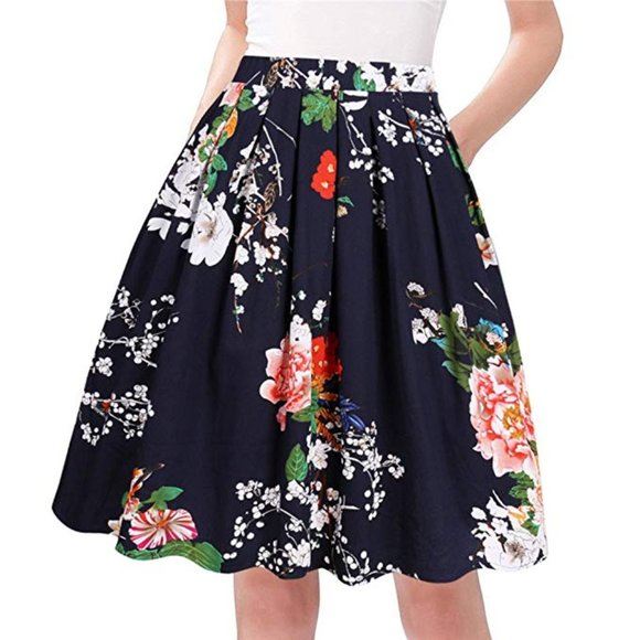 Dresses & Skirts - Taydey • Floral Vintage Skirt A Line • NWT • 2X